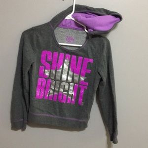 Justice Shine bright hoodie (size 10)